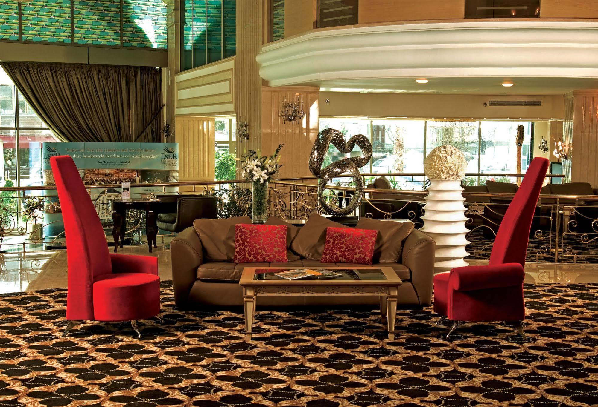 Eser Premium Hotel&Spa Büyükçekmece Exterior foto The lobby of the hotel